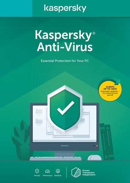 Llave Europea Kaspersky Anti Virus 2024 (1 Año / 5 Dispositivos)