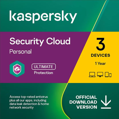 Kaspersky Security Cloud Personal (1 Año / 3 Dispositivos)