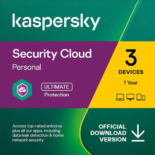 Kaspersky Security Cloud Personal (1 Año / 3 Dispositivos)