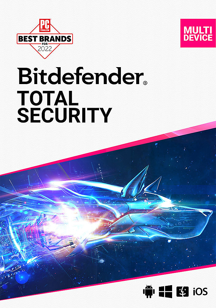 Clave Bitdefender Total Security 2024 (1 año / 5 dispositivos)