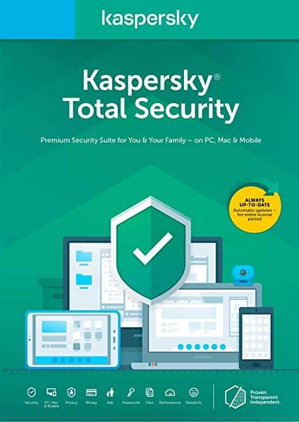 Llave Europea Kaspersky Total Security 2024 (2 Años / 5 Dispositivos)