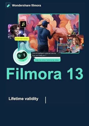 Wondershare Filmora 13 Video Editor CD Key (de por vida / 1 PC)