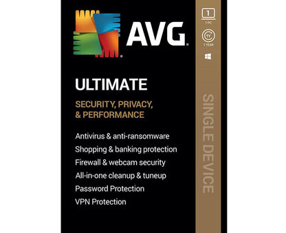 Clave de AVG Ultimate para Windows 2024 (1 año / 1 PC)