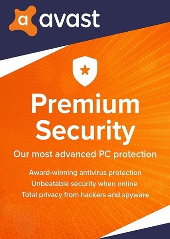 AVAST Premium Security 2024 EU Clave (1 Año / 1 PC)