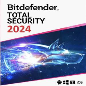 Bitdefender Total Security 2024 EU Key (1 Año / 3 Dispositivos)