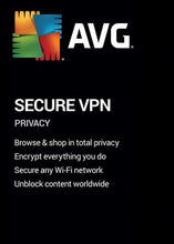 Clave AVG Secure VPN (2 años / 1 dispositivo)