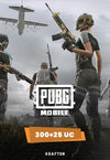 PUBG Mobile 300 + 25 Unknown Cash US Prepago CD Key