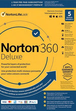 Norton 360 Deluxe 2023 EU Key (1 año / 5 dispositivos) + 50 GB de almacenamiento en la nube