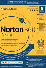 Norton 360 Deluxe EU Key (1 año / 5 dispositivos) + 50 GB de almacenamiento en la nube