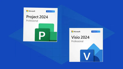 Paquete de claves de producto de Project Pro 2024 + Visio Pro 2024