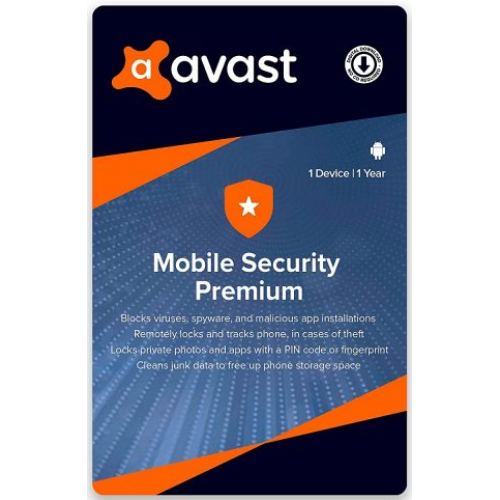 Avast Mobile Security Premium para Android 2024 Clave (1 Año / 1 Dispositivo)