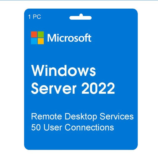 Servicios de Escritorio Remoto de Windows Server 2022 CAL de 50 usuarios CD Key