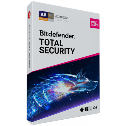 Bitdefender Total Security 2020 - 2019 Key - 5 Dispositivos, 90 Días - RoyalKey