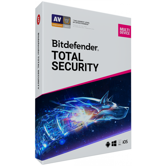 Bitdefender Total Security 2020 - 2019 Key - 5 Dispositivos, 90 Días - RoyalKey