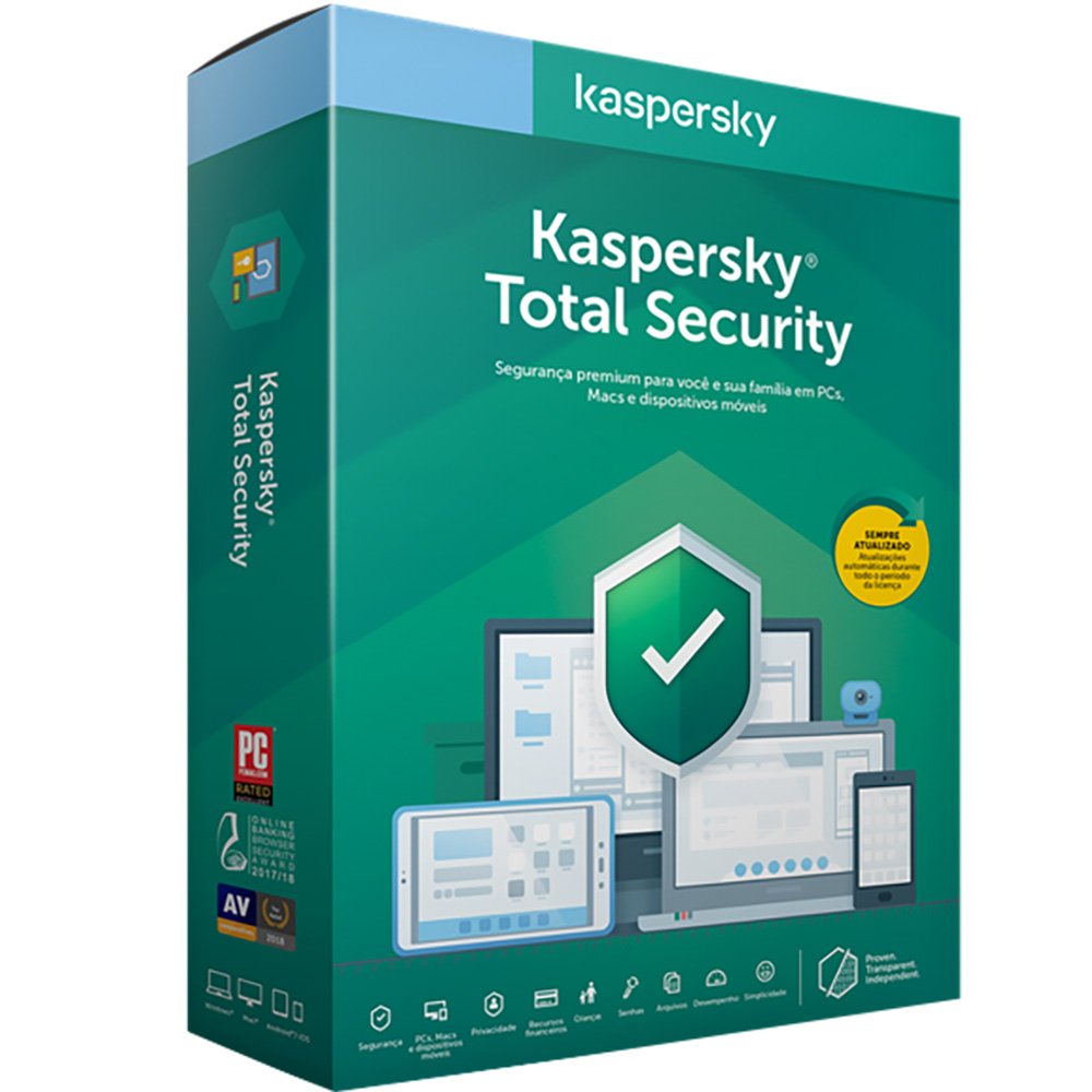 Kaspersky Total Security 2021 1 Año 1 PC Llave Global