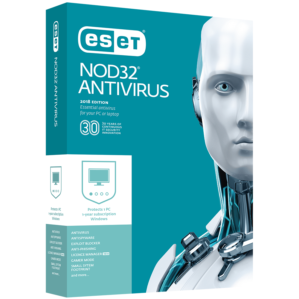 Eset NOD32 Antivirus 180 Días 1 PC Clave Global