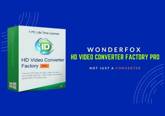 Wonderfox: HD Video Converter Factory Pro Licencia de software global de por vida EN/FR/JA/ZH/ES CD Key