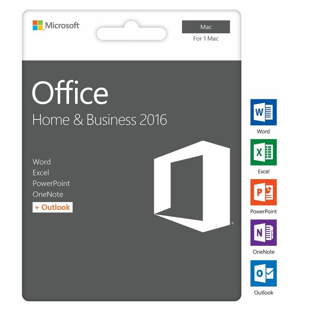 Microsoft Office Home & Business 2016 Clave MAC