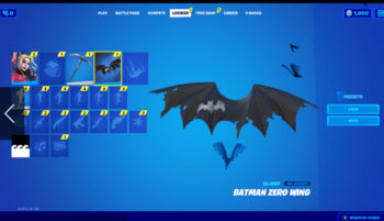 Fortnite - Batman Ala Cero Planeador Epic Games CD Key